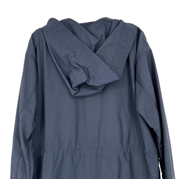 Everlane The City Anorak Navy Blue Hooded Jacket Size Medium - Picture 6 of 13